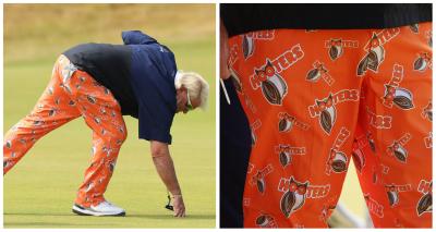 John Daly wears Hooters pants for second round of 150th Open Championship